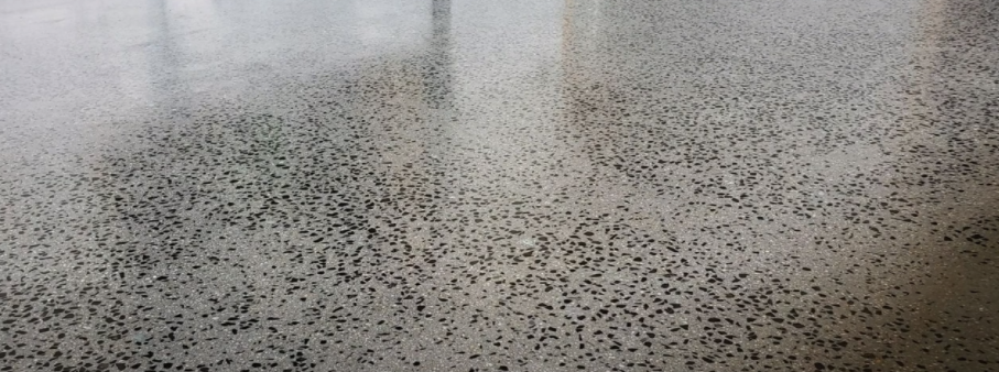 Polish concrete floor in Charlotte. The work was done by Epoxy Floor Charlotte Pros. 